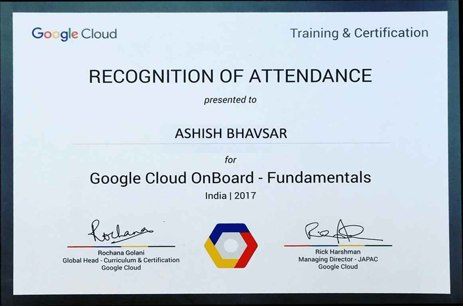 Google Cloud OnBoard-Fundamental